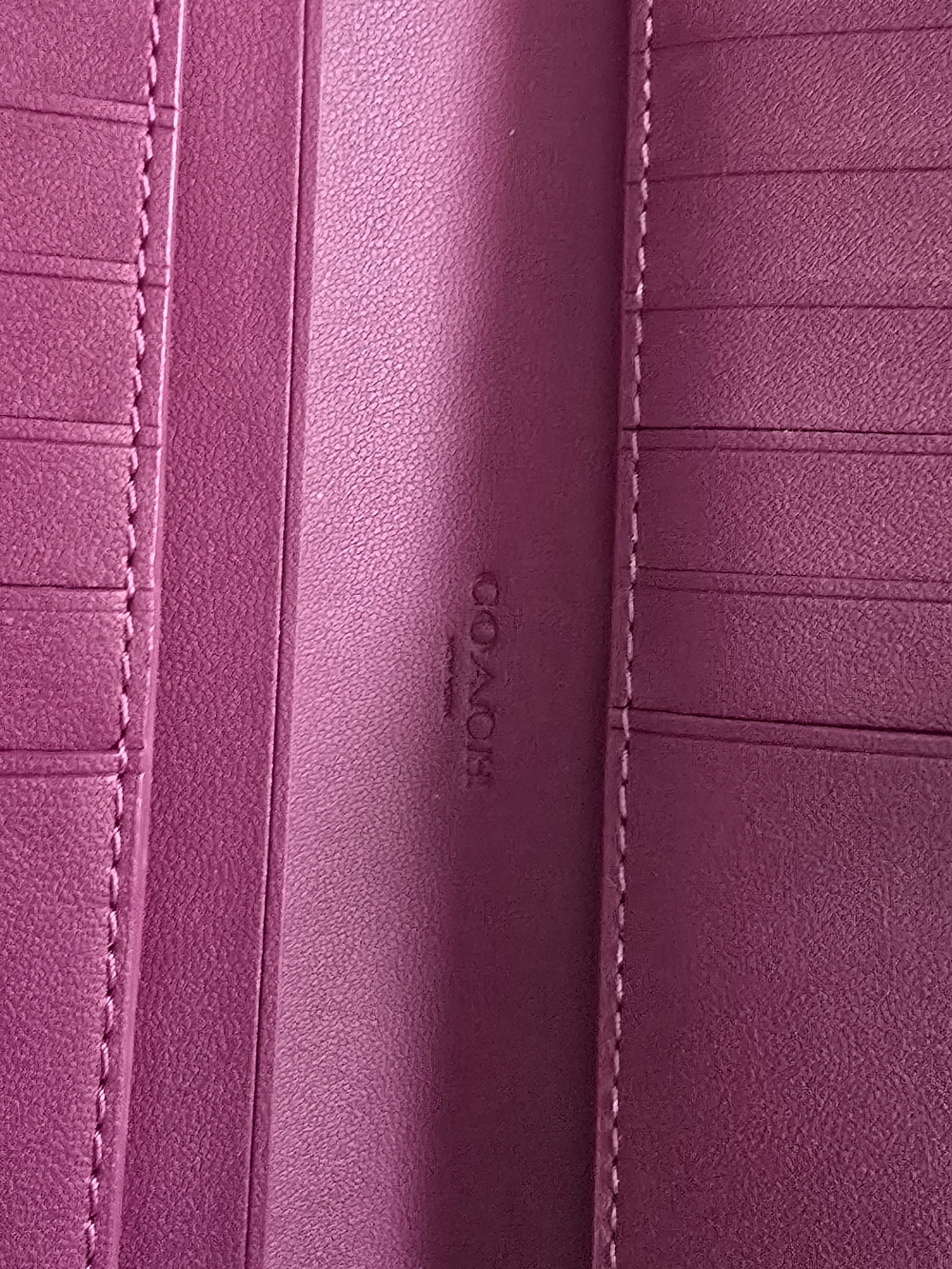 Coach Purple Skinny Wallet - Picture 6 of 7